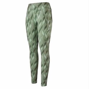 Patagonia Green Print Leggings, Cropped Length, Medium